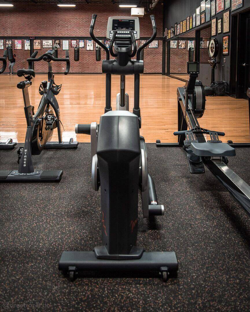 Heavy bag room at West End Athletic Club, Etobicoke