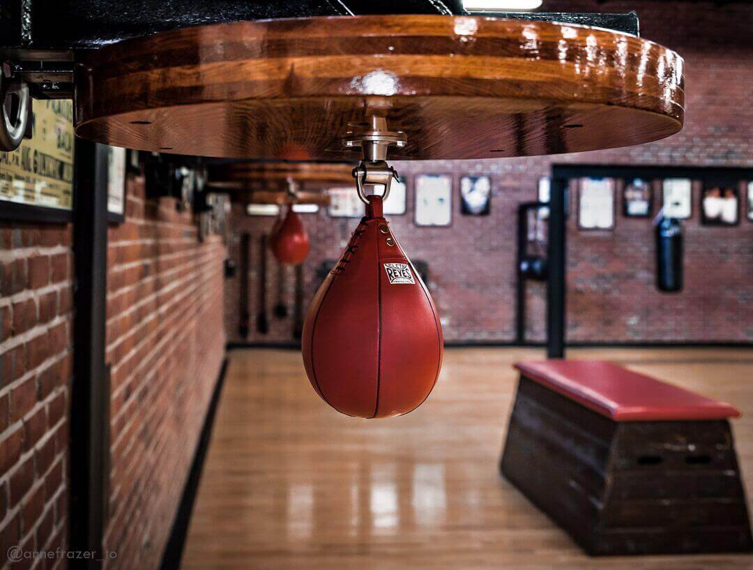 Heavy bag room at West End Athletic Club, Etobicoke