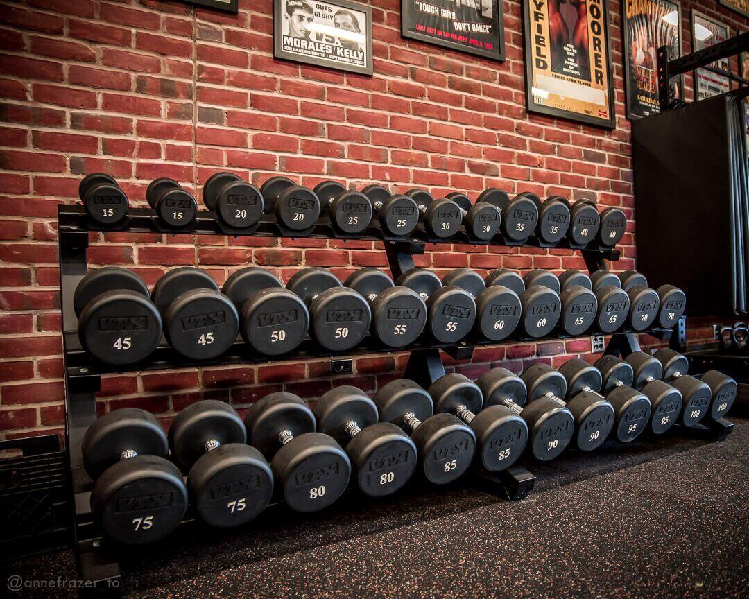 Strength and conditioning area at West End Athletic Club