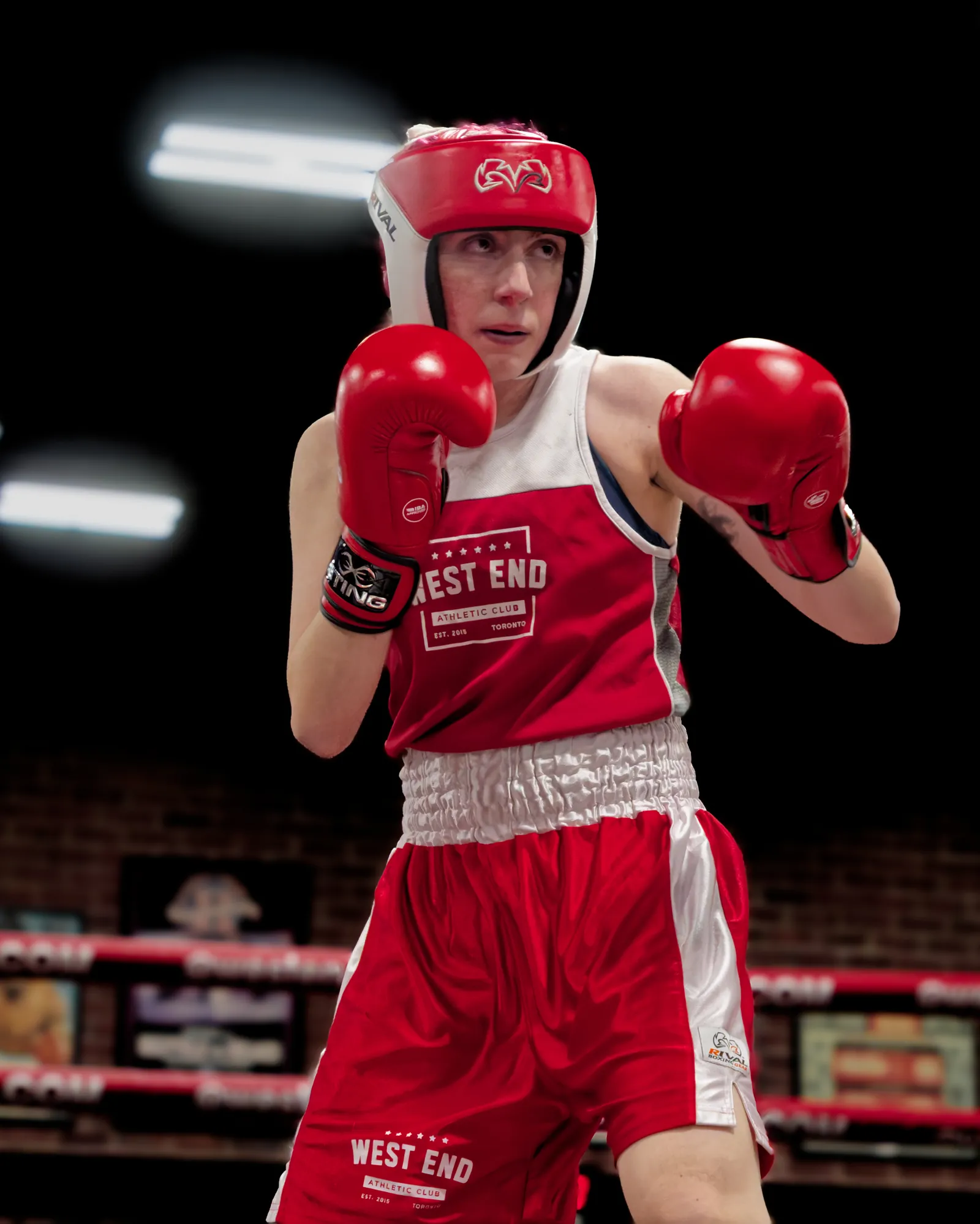 A West End fighter with her guard up at Friday Night Fights VIII